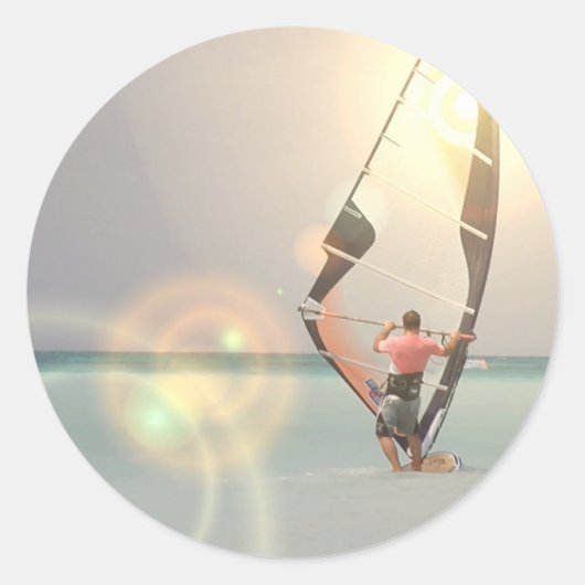 Windsurfen Sport Sticker (Voorkant)