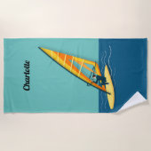 Windsurfen Strandlaken (Voorkant)
