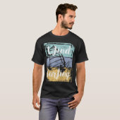 Windsurfende achterrand t-shirt (Voorkant volledig)