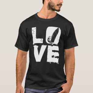 Windsurfende liefdesvleugel surfende indsurfer 1 t-shirt