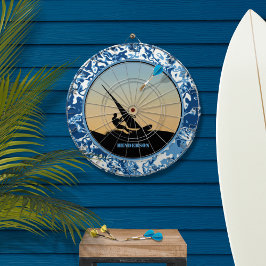 Windsurfende oceaangolven dartbord