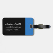 Windsurfer en Bathers Bagagelabel (Achterkant horizontaal)