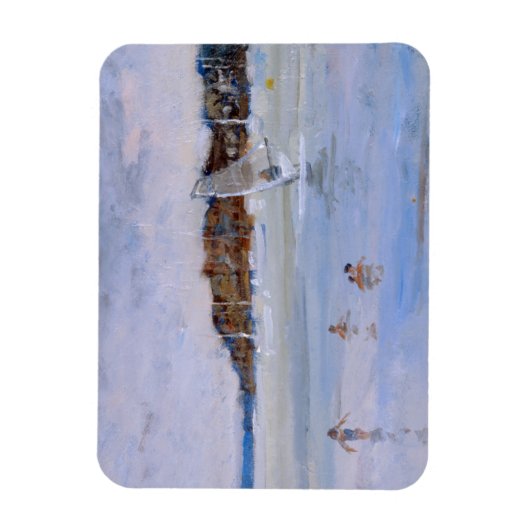 Windsurfer en Bathers Magneet (Verticaal)