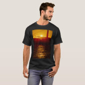 WindSurfer Silhoutté par Sunset T-Shirt (Devant entier)