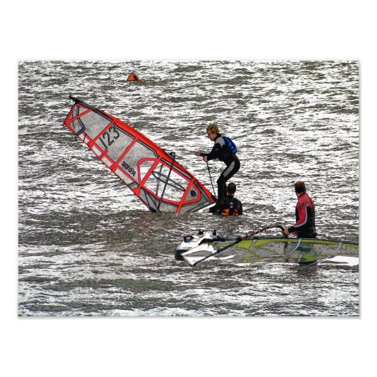 WINDSURFERS FOTO AFDRUK (Voorkant)