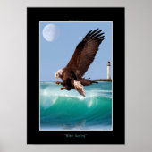 WINDSURFING Bald Eagle Art Poster (Voorkant)