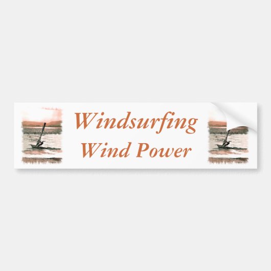 WINDSURFING BUMPERSTICKER (Voorkant)