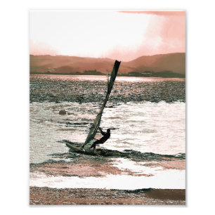 WINDSURFING FOTO AFDRUK