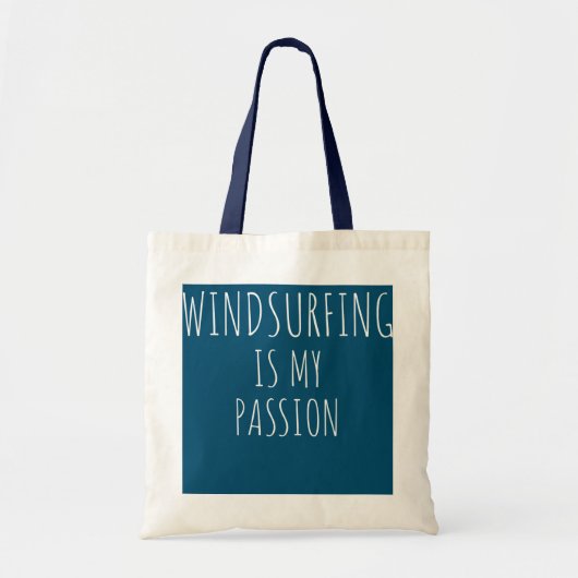 Windsurfing is mijn passie Funny Windsurf Tote Bag (Voorkant)