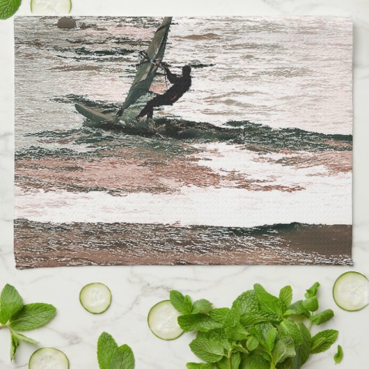 WINDSURFING THEEDOEK (Gevouwen)