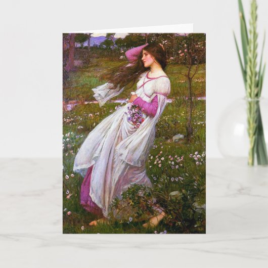 Windsweingt door John William Waterhouse Kaart (Voorkant)