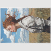 Windswept Prairie Redhead Decoupage Tissuepapier (Voorkant)
