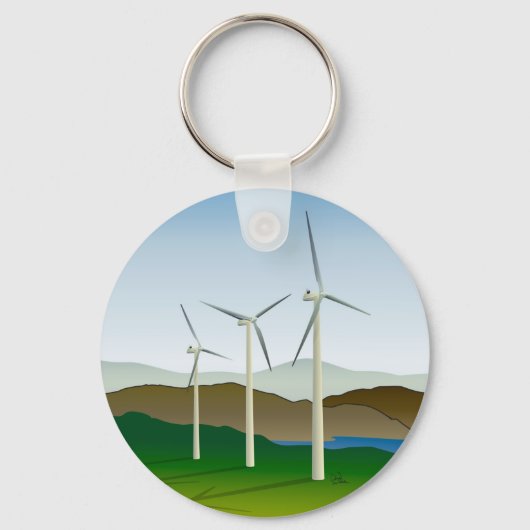 Windturbine bij Lake Sleutelhanger (Voorkant)