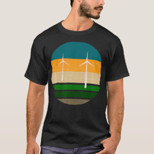 Windturbine hernieuwbare energie Windwiel T-shirt