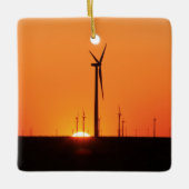Windturbine Keramisch Ornament (Voorkant)