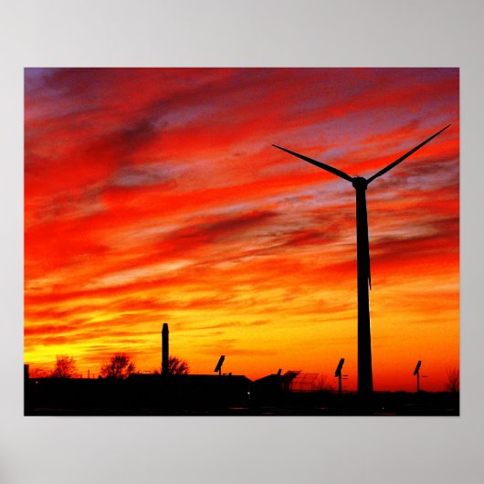 Windturbine Poster (Voorkant)