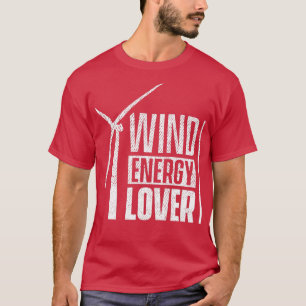 Windturbine windenergie hernieuwbare energie 19 t-shirt