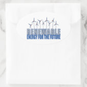 windturbines ovale sticker (Tas)