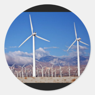 Windturbines Ronde Sticker