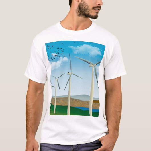 windturbines t-shirt (Voorkant)