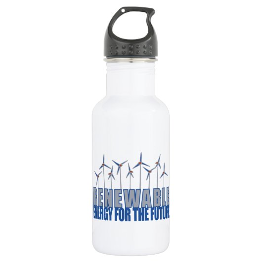 windturbines waterfles (Voorkant)