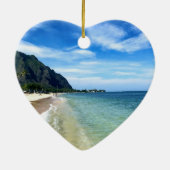 Windward Oahu Beach Ornament (Achterkant)