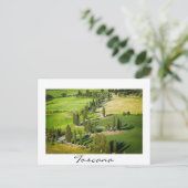 Windweg met cilindervormige voering in Toscane Briefkaart (Staand voorkant)