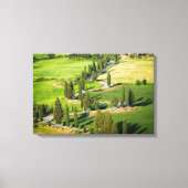 Windweg met cilindervormige voering in Toscane Canvas Afdruk (Voorkant)