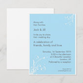 Windwhisp (lichtblauw) 4,25x5,25 kaart (Voorkant / Achterkant)