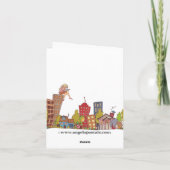 Windy Walking Femmes Carte pour notes (Dos)