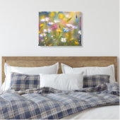 Windy Wildflowers Canvas Afdruk (Insitu (Slaapkamer))