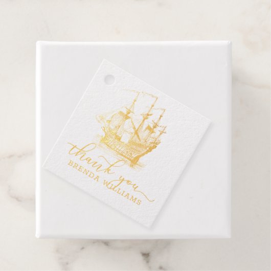 windzeilboot, dank je wel typografie bedankjes labels (Met doos)