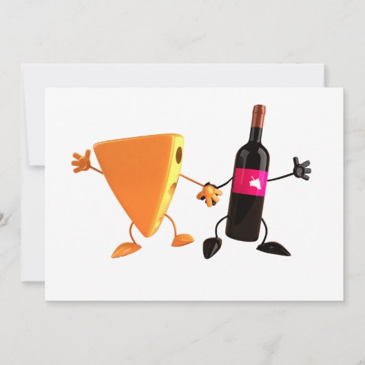 Wine and Cheese invitations (Devant)