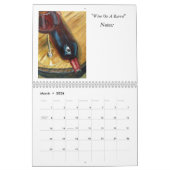 Wine Art Calendar Kalender (Mar 2026)