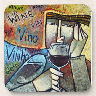Wine Art Marble Coaster Cubist Sommelier Drink Coa Bier Onderzetter