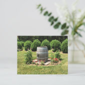 Wine Barrel Garden Decor, Chateau Morrisette, VA Briefkaart (Staand voorkant)