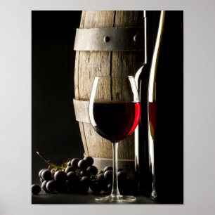 Wine Barrel Poster