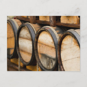 Wine-Barrel-rij Briefkaart