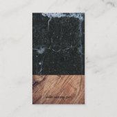 Wine Barrel Wood Marmer Visitekaartje (Achterkant)