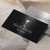 Wine Bartender Sommelier Professional Black Visitekaartje