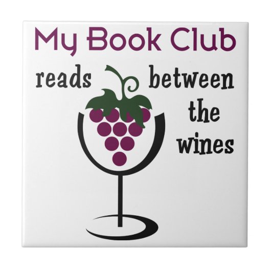 Wine Book Club Tegeltje (Voorkant)
