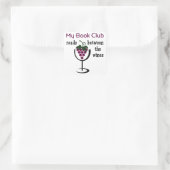 Wine Book Club Vierkante Sticker (Tas)