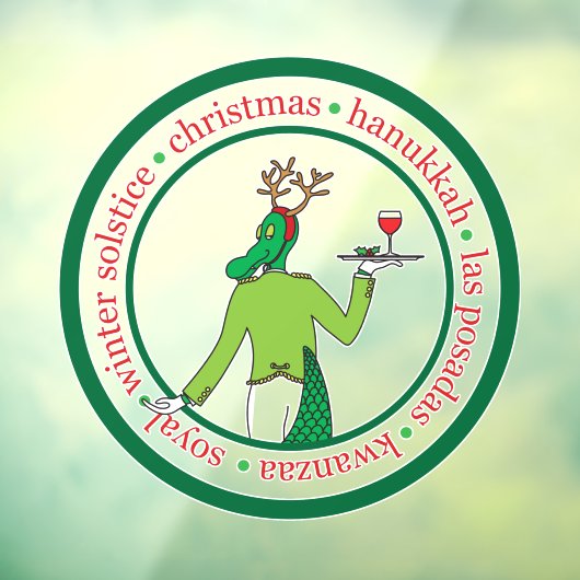 Wine Business Holiday Sign Raamsticker (Vel 3)