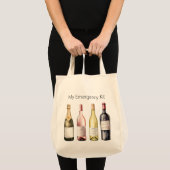 Wine Carry Canvas tas met grappig Gezegde (Voorkant (product))