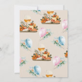 Wine & Cheese Gender Reveal Party Kaart (Achterkant)