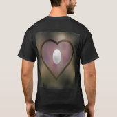 Wine color design criss cross t-shirt (Achterkant)