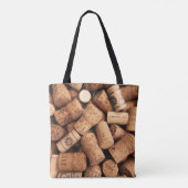 Wine Corks Foto: Wine O'Clock Slogan Draagtas (Achterkant)