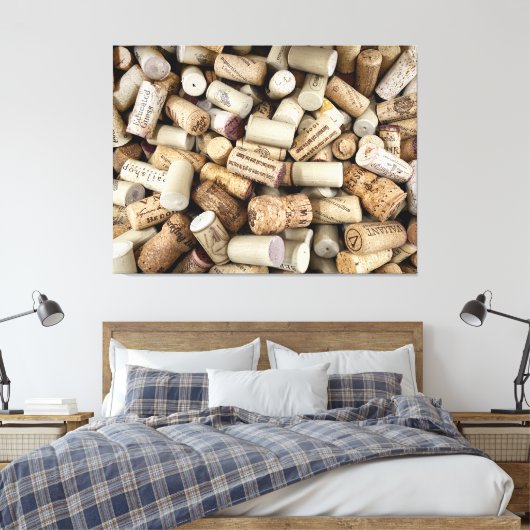 Wine Corks Photo Poster Canvas Afdruk (Insitu (Slaapkamer))