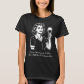 Wine Counts As Fruit Retro T-Shirt (Devant)