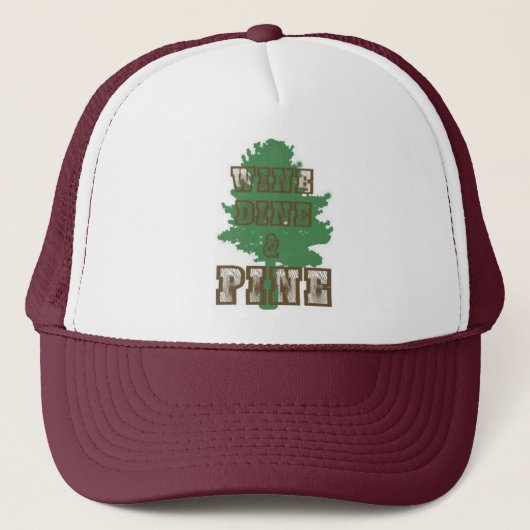 WINE DINE PINE TRUCKER PET (Voorkant)